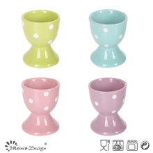 5cm Ceramic Egg Cup Full Glaze with Classical and Lovely Dots Design